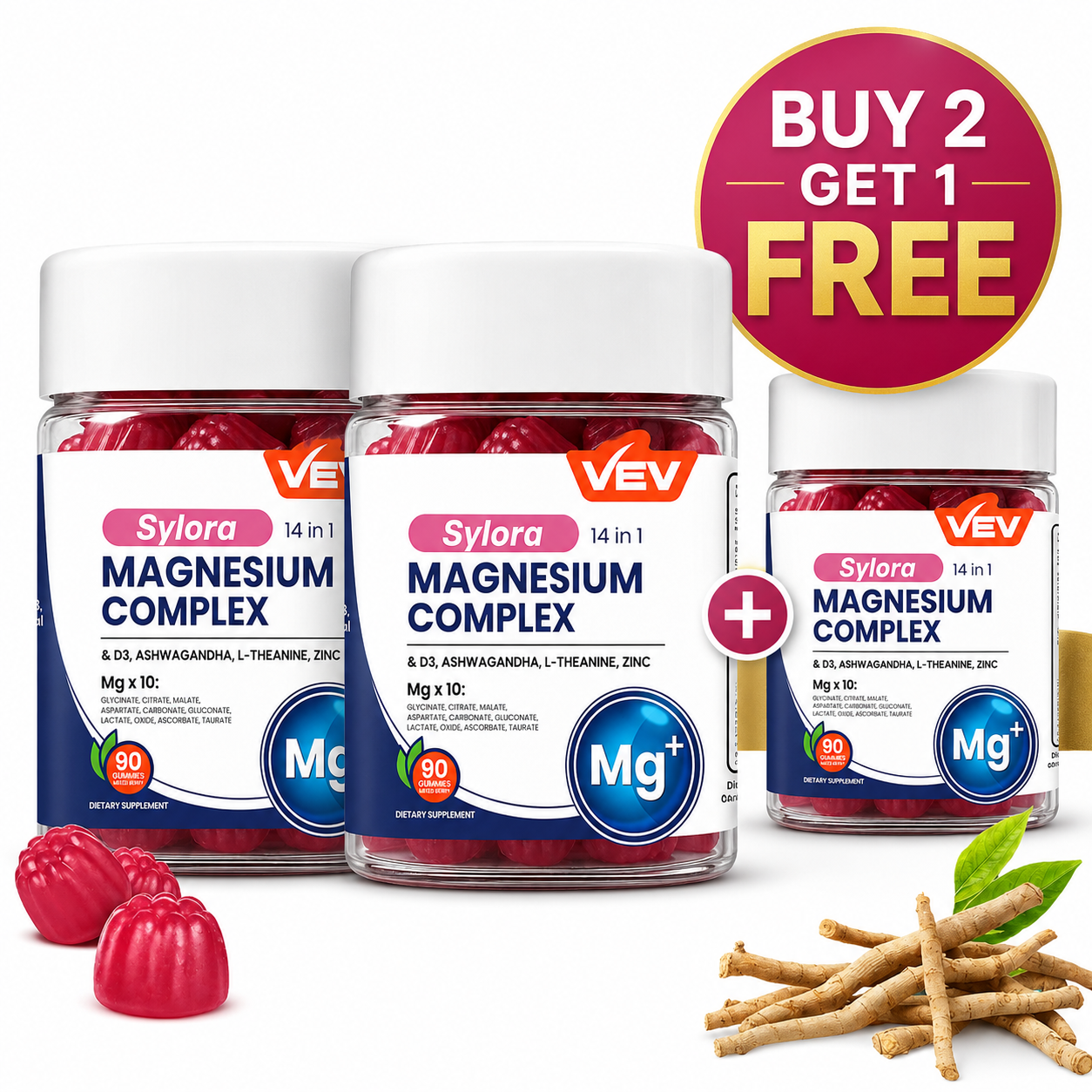 Sylora 14 in 1 Magnesium Gummies